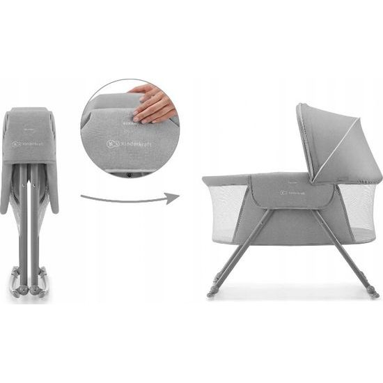 Kolébka Kinderkraft Lovi šedá