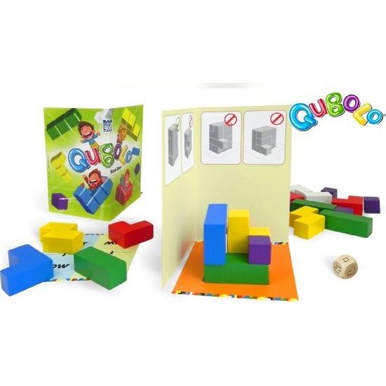 Qubolo společenská hra s dřevěnými kostkami