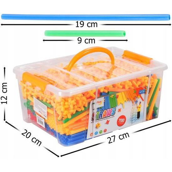 Kreativní stavebnice ze slámek Straws Blocks 700 dílků