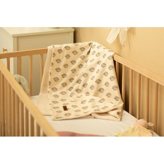 Dětská eko deka 80x100, vzor lístky