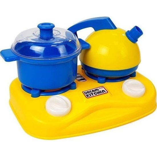 Sada plastového nádobí žluto-modré