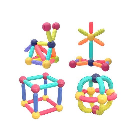 Magnetická stavebnice Magnetic Sticks 128 dílků