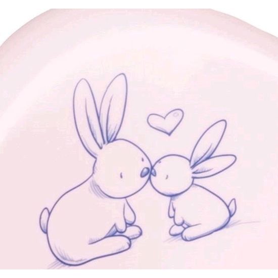 Dětský nočník s poklopem Bunny růžový