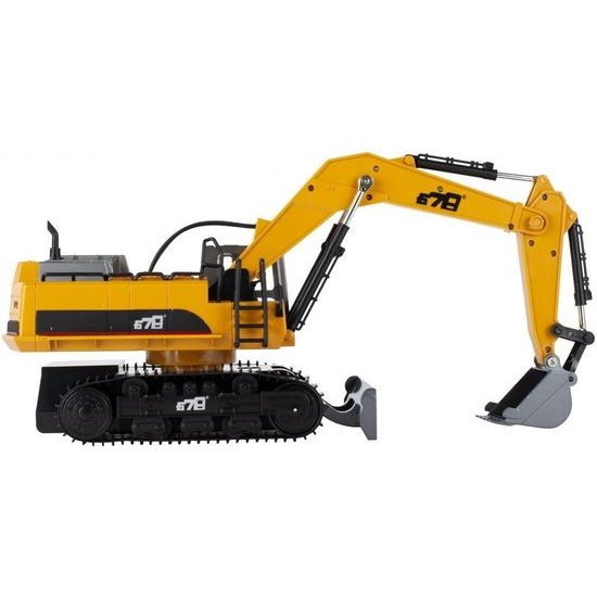 Pásový XXL jeřáb na dálkové ovládání s radlicí Cheetah 678