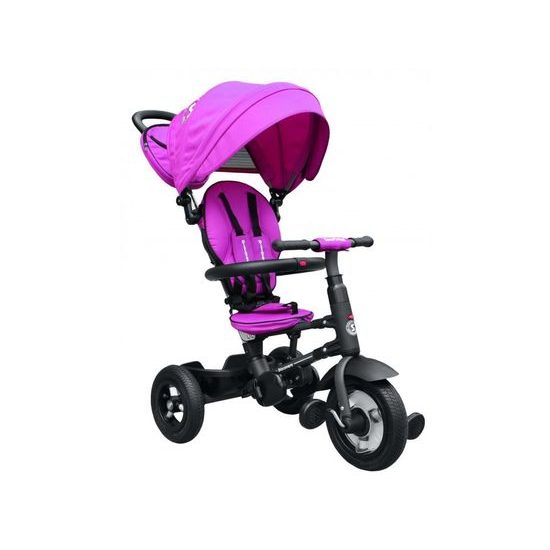 Majlo Toys dětská tříkolka Discovery 380 nafukovacími koly růžová