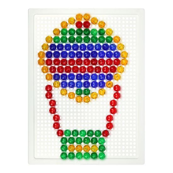 Mozaika klobouček - krystal 140ks