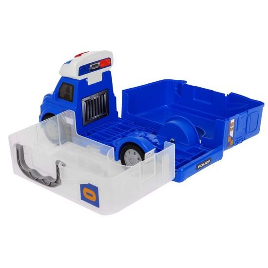 Majlo Toys policejní autíčko v kufříku se světlem a zvuky Police Storage