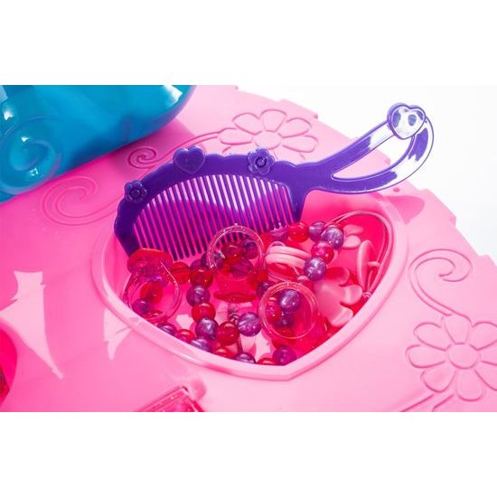 Dětský toaletní stoleček na baterie s příslušenstvím Crown Vanity