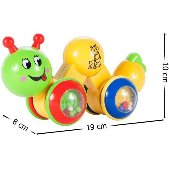 Vzdělávací housenka pro děti - chrastítko