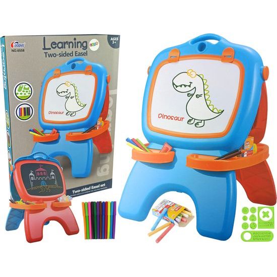 Oboustranná tabule na kreslení modro-červená