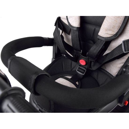 VYZKOUŠENO Dětská tříkolka Tiny Bike s otočným sedadlem 3v1 béžová