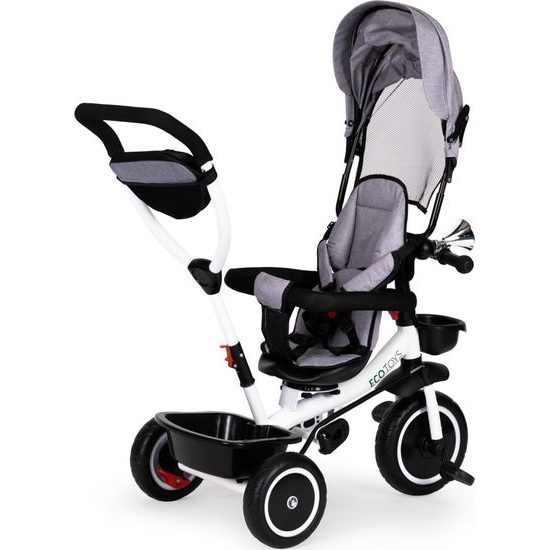 Ecotoys dětská tříkolka s otočným sedadlem S360 šedá