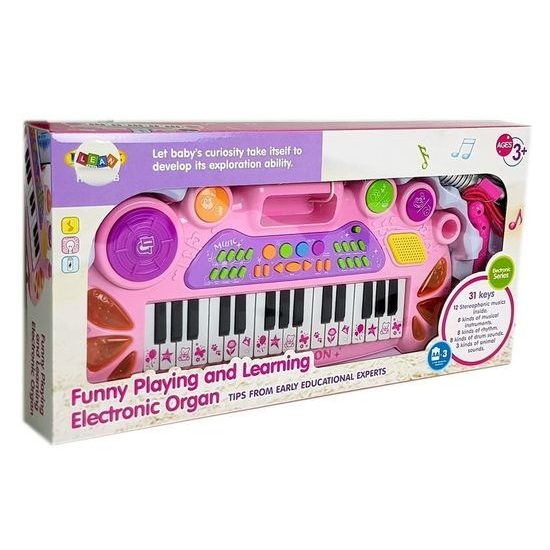 Majlo Toys dětské elektronické klávesy s mikrofonem Music Station