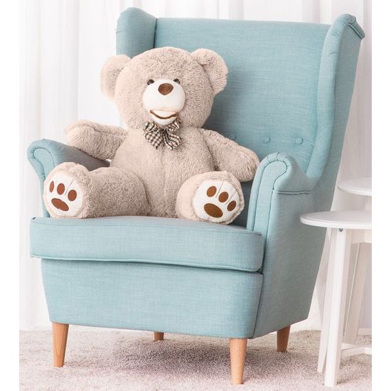 Plyšový medvěd Maty 90 cm šedý