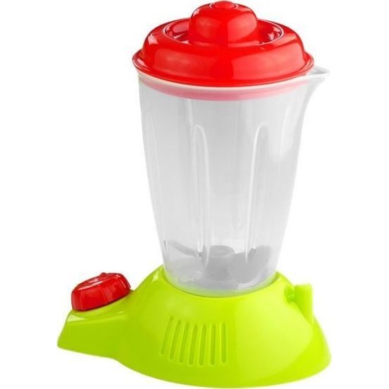 Sada zeleniny a ovoce na krájení s mixérem