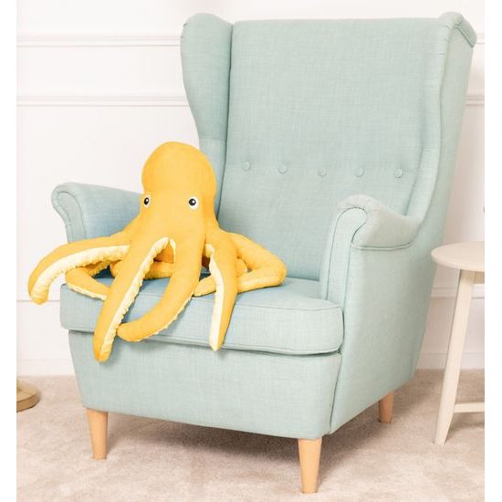 Plyšová chobotnice Ema 50 cm - žlutá