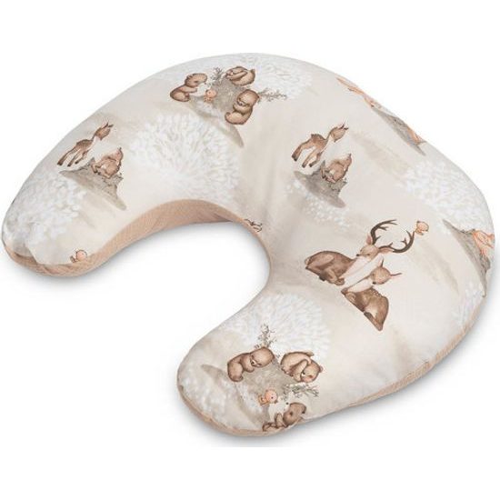 Kojící polštář Lesní zvířátka, meruňková