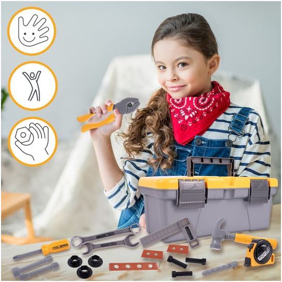 Sada dětského nářadí v kufříku Craftsman Box