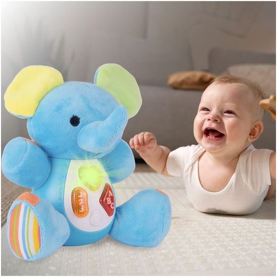 Interaktivní plyšový slon na baterie Little Animal