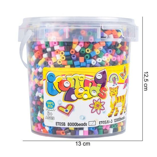 Náhradné korálky na žehlenie Iron Beads 8000 kusov priemer 0,5 cm