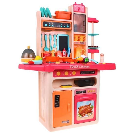 Doris dětská kuchyňka XXL se zvuky a tekoucí vodou - růžová