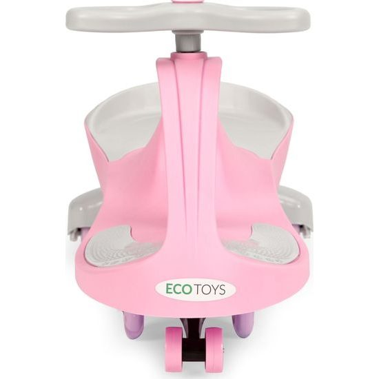 Ecotoys gravitační odrážedlo se svítícími koly Spinner - růžové