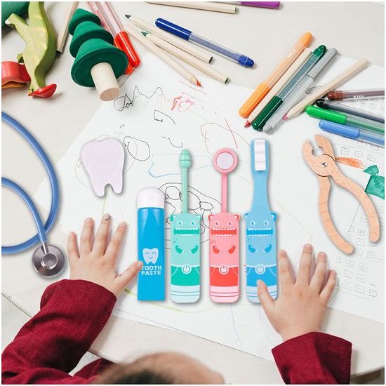 Dřevěná souprava Malý zubař 8 součástí