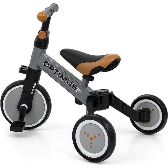 Dětská tříkolka 3v1 Milly Mally Optimus grey
