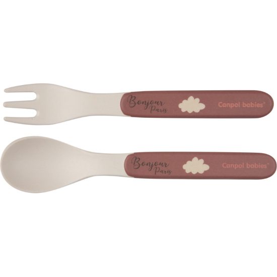 CANPOL babies Sada nádobí BONJOUR PARIS 5ks červená