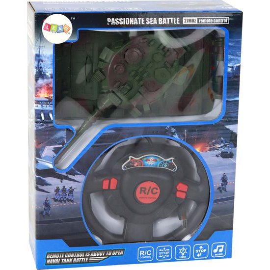 Vojenský tank na dálkové ovládání Sea Battle 1:18