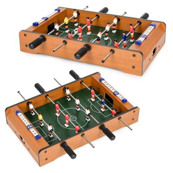 Ecotoys stolní fotbálek 50x30 cm hnědý
