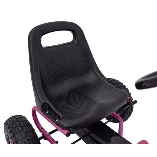 Dětská šlapací motokára s nafukovacími koly Air PerHour - růžová
