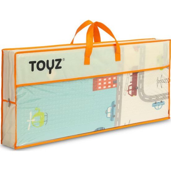 Vzdělávací pěnová podložka dinosauři/auta