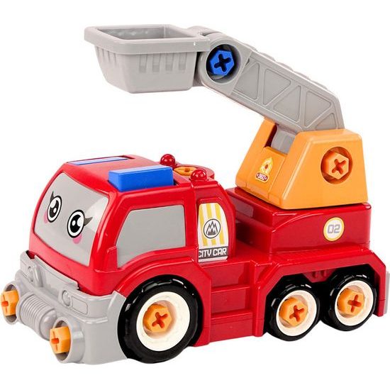 Nákladní autíčko k sestavení DIY červené