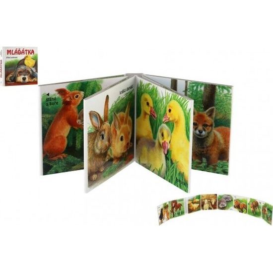 Knížka leporelo Mláďatka