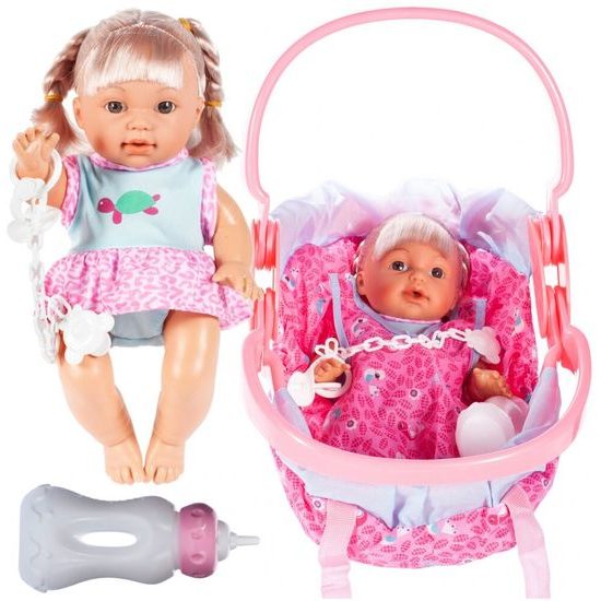 Interaktivní panenka s nosítkem Baby Doll 30 cm