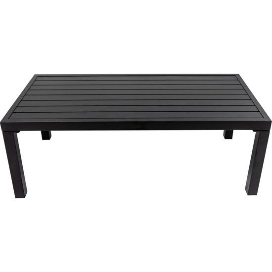 Hliníkový zahradní nábytek Pohovka + dvě křesla + stůl šedá/antracit