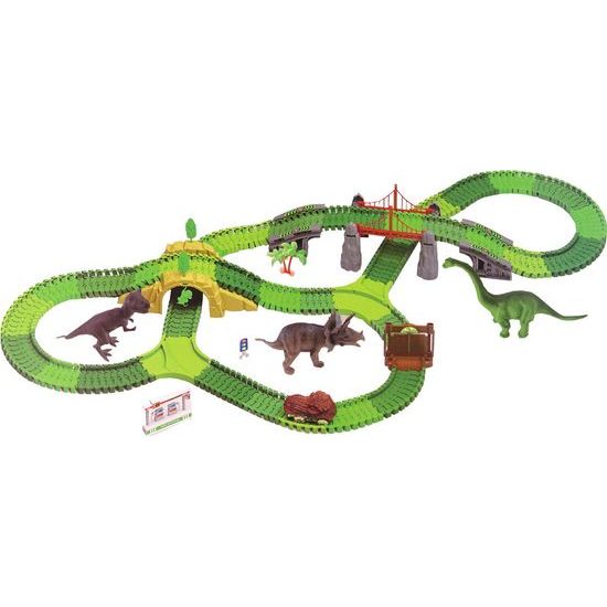 Dinosauří dráha s příslušenstvím 270 ks