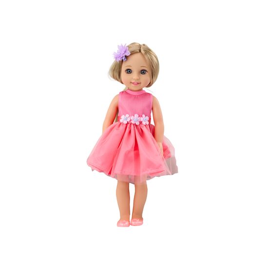 Dětská panenka Pretty Girl se sponkou a hřebenem 38 cm