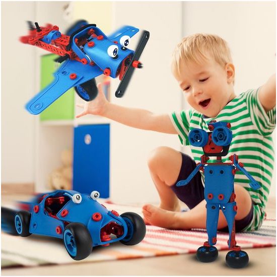 Konštrukčná stavebnica 6v1 Build Play 142 dielikov