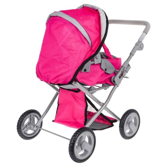 Alice kočárek pro panenky 9346 kombinovaný světle-růžový