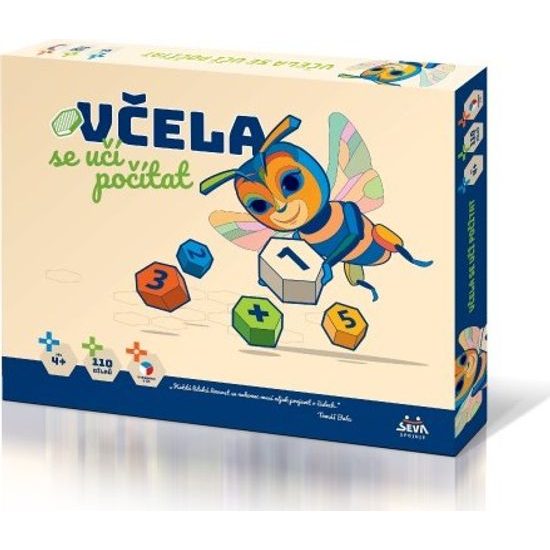Včela se učí počítat 110ks mozaika