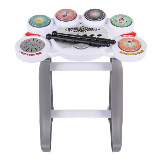 Detské elektronické bicie so 6 bubienkami a stoličkou Drum King