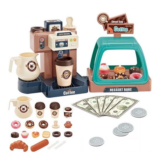 Dětská kavárna na baterie Coffee Shop s příslušenstvím