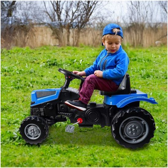 Dětský šlapací traktor Active Pedal modrý