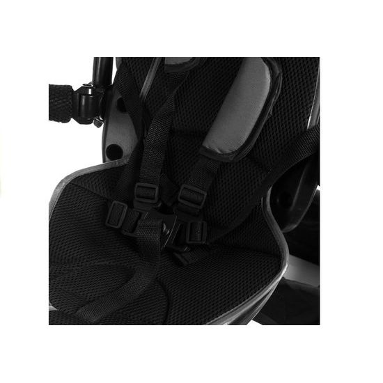 Majlo Toys tříkolka 2v1 s nafukovacími koly PRO600 černá