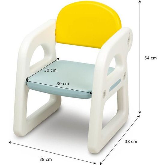 Dětská vzdělávací Magnetická tabule s židličkou TED - Toyz žlutá
