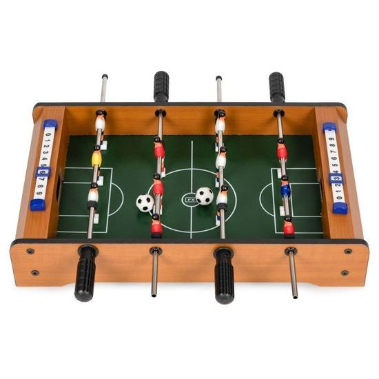 Ecotoys stolní fotbálek 50x30 cm hnědý