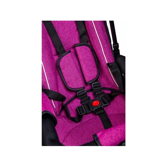 Ecotoys dětská tříkolka s otočným sedadlem Rotage růžová - nafukovací kola