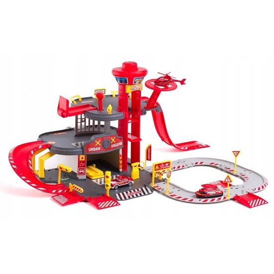 Doris požární centrum s dráhou, autíčky a helikoptérou Rescue Station